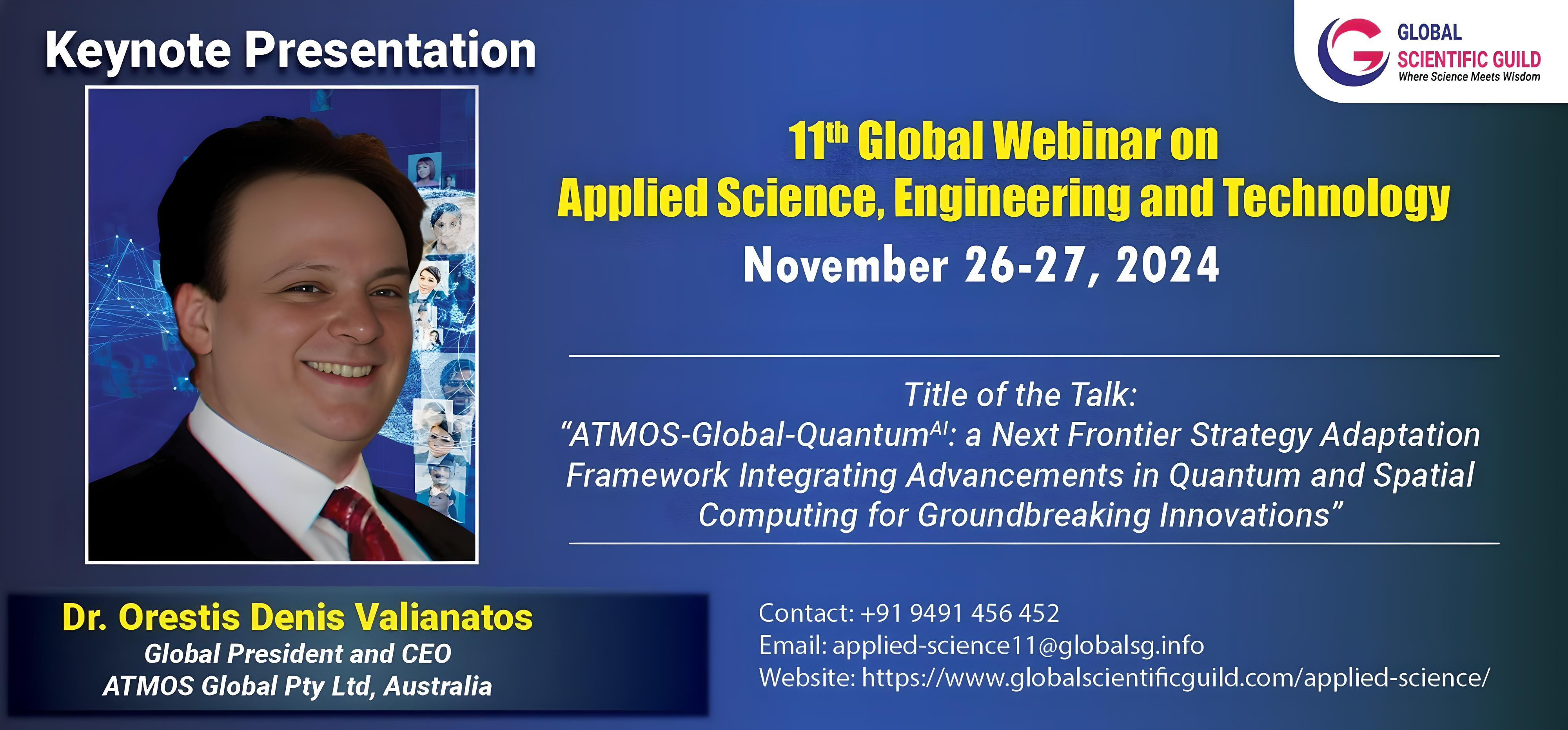 ATMOS Global keynote presentation at the 11th Global Webinar